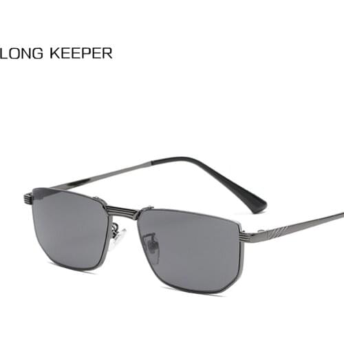 LongKeeper Vintage Small Square Sunglasses Women Brand Designer Retro Alloy Frame Sun Glasses Men UV400 Driving Shades Oculos