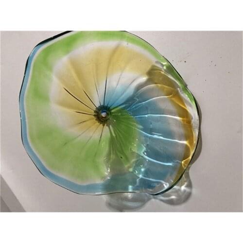 Modern Art Decoration Murano Glass Wall Art Plates Fancy Blown Murano Glass Wall Plates