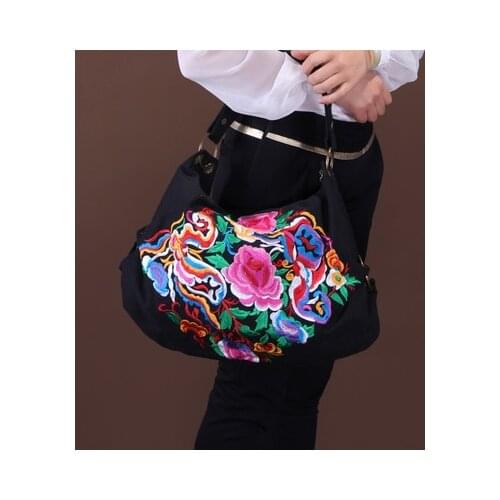 New Fashion Embroidery Multi-use Shopping bags!Nice Bohemian Floral Embroidered Women Shoulder&Handbags Hot Vintage Lady Carrier