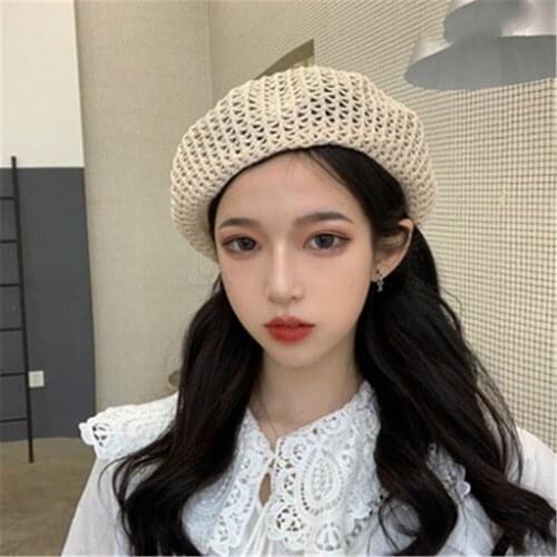 Japans Instagram is famous for its thin, breathable, British 100% vintage straw beret WS-2927