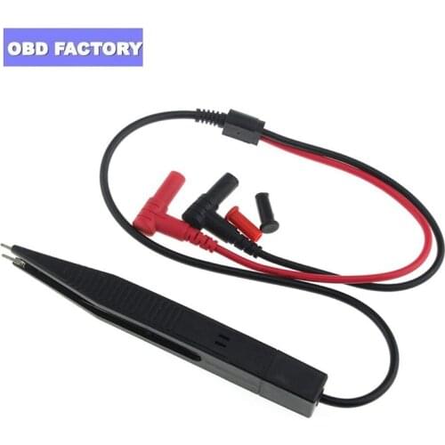 Capacitor Test Clip SMT Chip Gold Plating Multimeter Probe Car Digital Tweezer SMD Inductor Inductance For Resistor