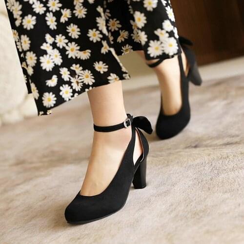 2021 Hot Sale Women Sandals Sweet Round Toe Party Wedding Shoes Simple Buckle Summer Shoes Platform High Heels Shoes