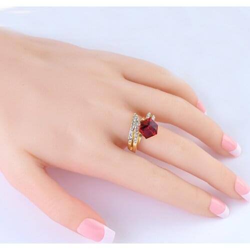 Lucky Stone Punk Ring Silver Ring Jewelry for Women & Girl Beach European Jewelry Ring Wedding Party Birthday Top Quality