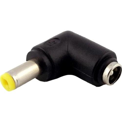 2x DC Power 5.5mm x 2.1mm Female Jack to 5.5mm x 1.7mm Male Plug Right Angle Adapter Converter