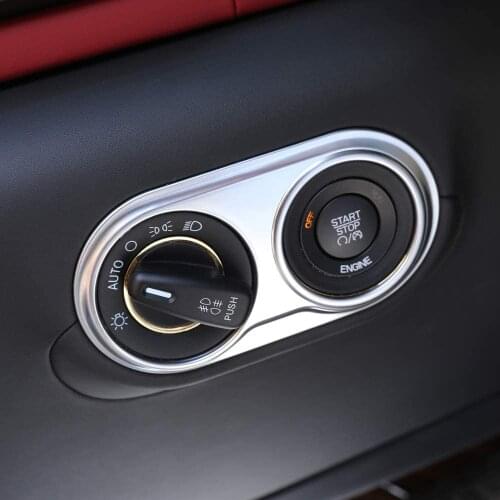 ABS Chrome Headlight Switch Frame Cover Trim Sticker For Maserati Levante 2016