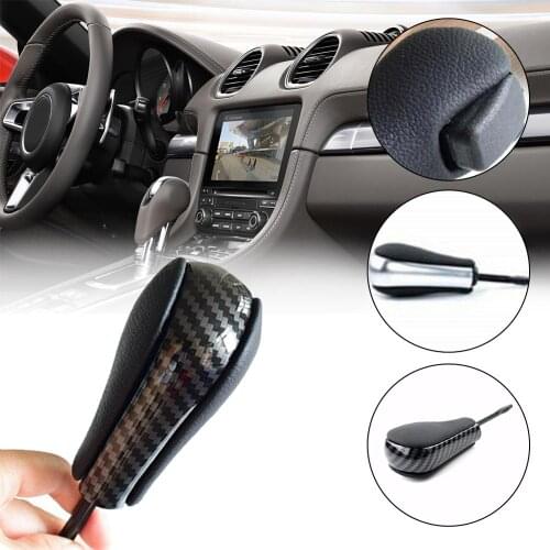 Car Auto styling Automatic vehicles Gear Shift Knob Stick Carbon Fiber Look Shift Gear Knob Fit for BMW 3 5 7 Series E46 E60 E39
