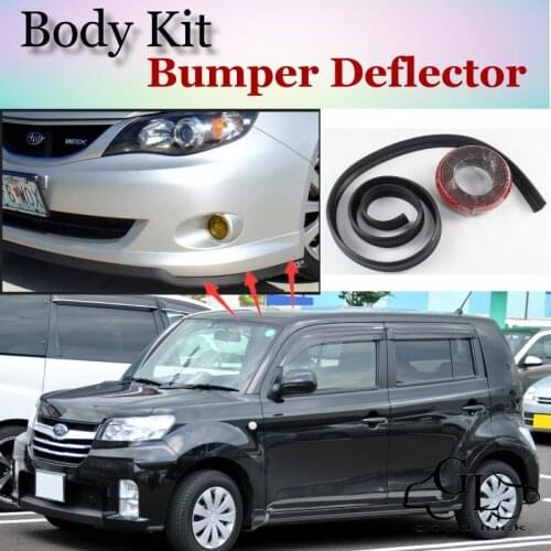 Bumper Lip Deflector Lips For Subaru Dex 2008~2015 Front Spoiler Skirt For TopGear Friends Car View Tuning / Body Kit / Strip