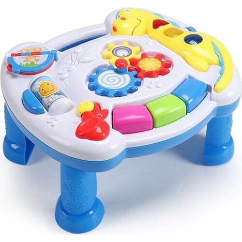 Baby Toys Music Learning Table 6 to 12 Months Education Music Activity Center Game Table Suitable for Children 1 2 3YearsOld Boy