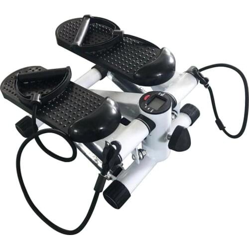 Mini Hydraulic Steppers LCD Display With Resistance Rope Stepper Fitness Home Gym Exercise Equipment HWC
