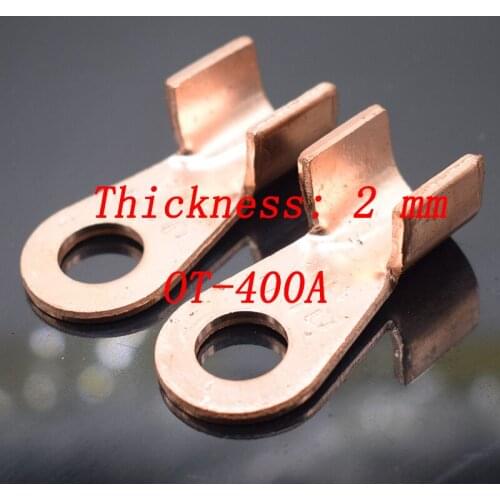 Nose opening line welding welding copper terminals copper ear nose OT - 400 a pure copper gb thickening