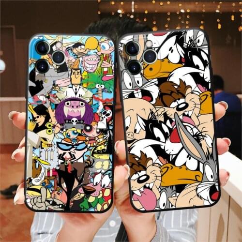 Cute Cartoon Wolf dog Phone Case for iphones 11 12 Pro Max XS Max XR XS Soft silicone tpu case For iphones 7 8 6 6S Plus shell