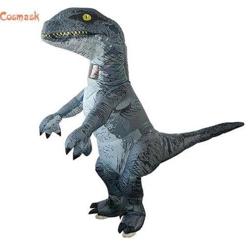 Cosmask Inflatable T-Rex Dinosaur Costume Halloween Blow Up Deluxe Dinosaur Fancy Dress Costume Props