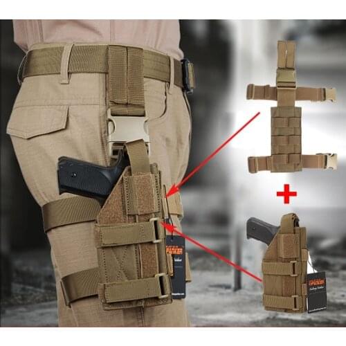 Hunting Mini Leg Panel Tactical Drop Leg Holster Adjustable MiniLegs Hanging Plate Molle Module Universal For Left and Right