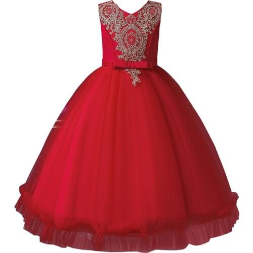 KEAIYOUHUO New Children Dress Princess Dresses 2-12 Years Old Baby Girls Dress Elegant Party Dress Summer Baby Easter Clothes