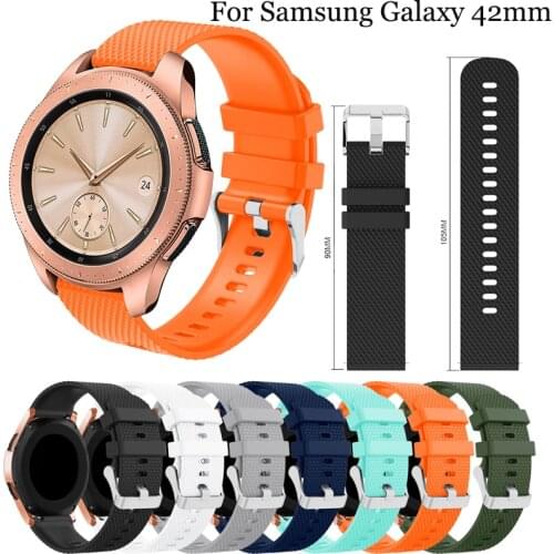 20mm silicone watchbands for Samsung galaxy watch 42mm smart sport strap for Samsung Galaxy Watch Active 2 40mm 44mm watch strap
