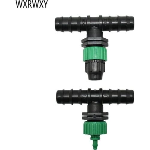 20mm to 8/11 garden hose water splitter tee 3/4 to 1/4" reducing tee irrigation garden hose barb connector 30pcs