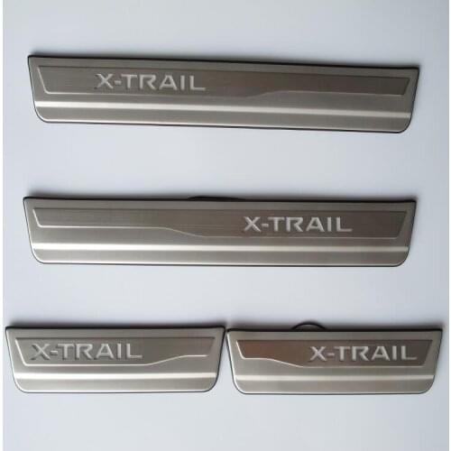 High quality stainless steel with lamp scraper with welcome pedal for Nissan X-trail 2014-2017