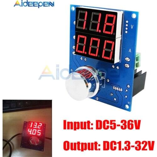 XL4016 DC-DC Digital Voltage Regulator Buck Step Down Power Supply Module 5-36V to 1.3-32V High Voltage Power Supply Protection