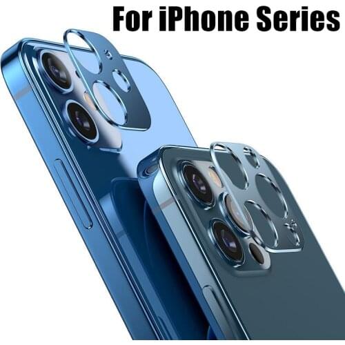 For iPhone 12 Pro Max Mini Camera Screen Protectors Metal Lens Cover Case Protective Ring for iPhone 11Mini Pro Max Protection