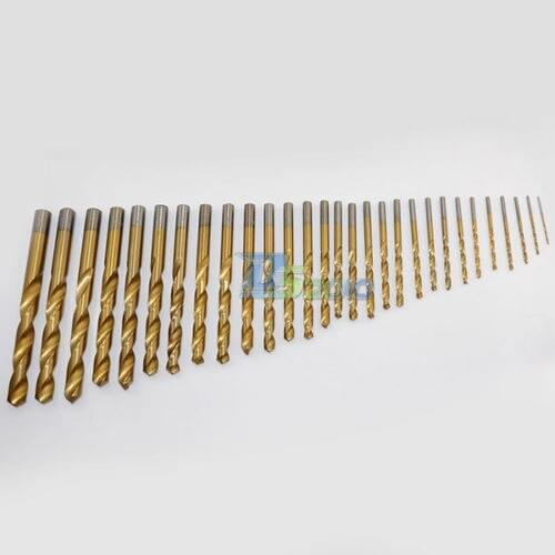 1pc 5mm 5.5mm 6mm 6.5mm 7mm 7.5mm 8mm 8.5mm 9mm 9.5mm 10mm Titanium Coated Profestional Straight Shank Twist HSS Drill Bits New