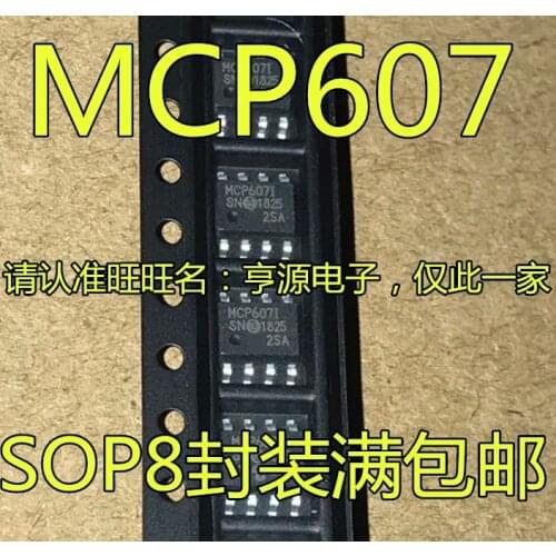 10PCS MCP607-I/SN MCP6071 MCP607I IC SOP-8