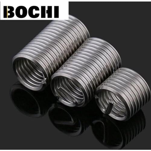 100pcs M5*0.8*1D-3D Wire Thread Insert , M5 Screw Bushing , stainless steel Wire Screw Sleeve Thread Repair