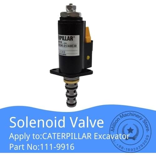 111-9916 KDRDE5K 40E30 Solenoid Valve for CATERPILLAR Excavator E320B E320C E320D Hydraulic Main Pump