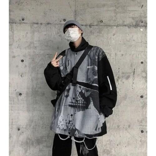 2021 new baseball suit fried Street coat mens senior model coat dark Department mens wear