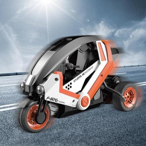2.4GHz RC 3-Wheel Stunt Car RC Motorcycle Toys Remote Controlled Mini RC Motorcycle Super Cool Toy For Kids