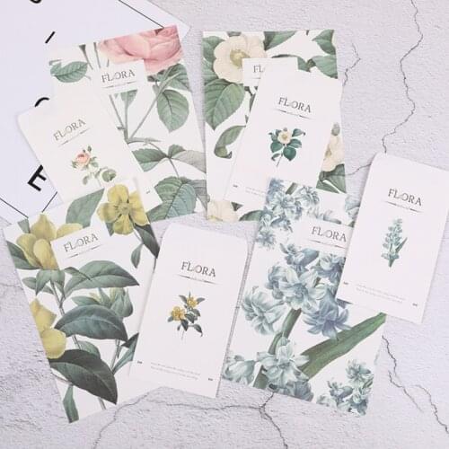 3 Envelope+6 Paper Letter Kawaii Plant Love Letter Letterhead Creative Stationery Wedding Office School Supplies Bullet Journal