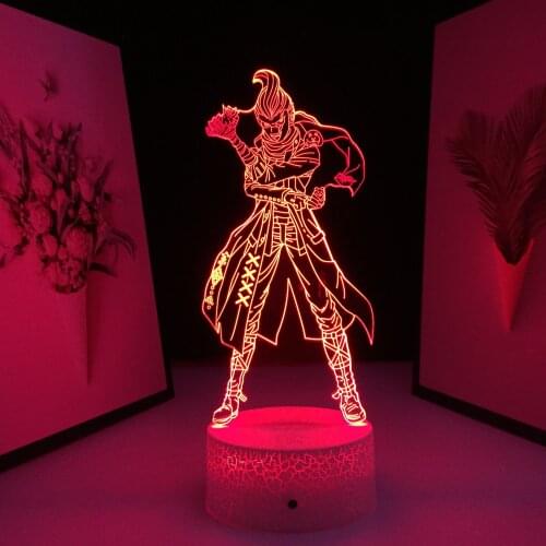 3D LED Night Light Danganronpa Figure Gundham Tanaka Lamp for Bedroom Decor Kids Gift Acrylic Room Table Lamp Danganronpa