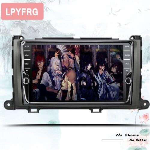 Android 10.0 Qcta Core Car Multimedia DVD Player For Toyota Sienna 2010 2011 2012 2013 2014 SIM Wifi GPS FM Navigation System