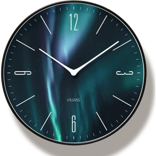 Aurora Large Art Wall Clock Duvar Saati Relogio De Parede Clock Morden Horloge murale For Living Room Decoration