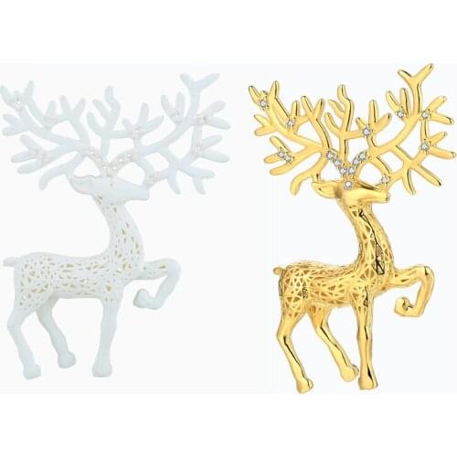 3D Printed Easy Castable Resin Pieces Little Elk Necklace Pendants Brooch for Metal Casting DIY Jewelry Making