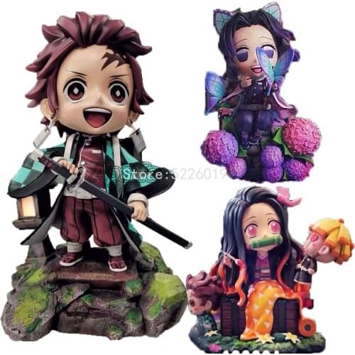 17cm Show Hand Kamado Tanjirou Anime Figure Demon Slayer Kimetsu no Yaiba Action Figure Agatsuma Zenitsu Kochou Shinobu Figurine