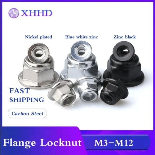 Flange Locknut M3 M4 M5 M6 M8 M10 M12