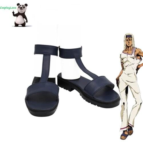 JojoS Bizarre Adventure: Golden Wind Tiziano Blue Cosplay Shoes Long Boots Custom Made CosplayLove