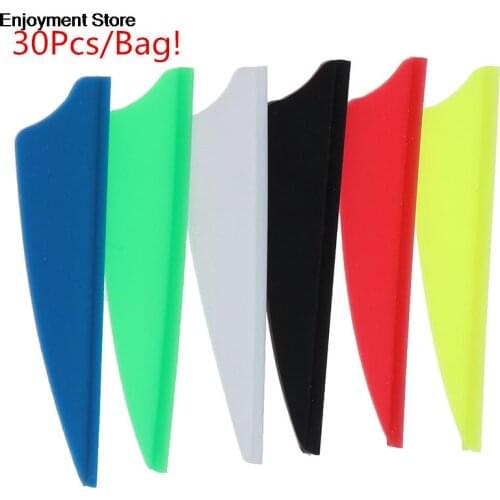 30pcs Archery Vane Universal Shield Feather Arrow Fletching Wing For Archery Hunting Target Bows DIY Tool new
