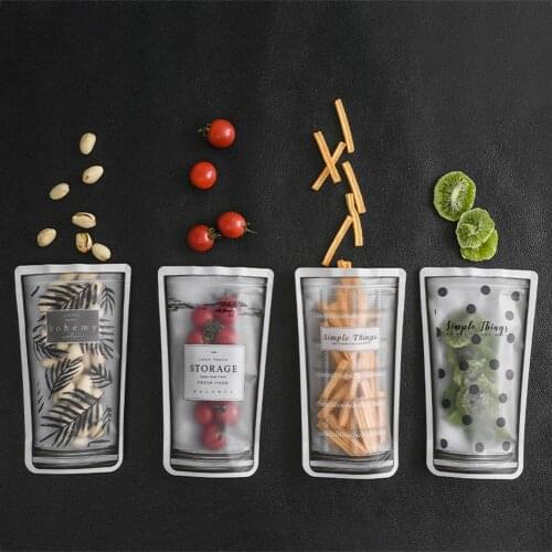 4Pcs/Set Nut Food Storage Pouches Waterproof Moisture Proof Self Sealing Bags Storage Bags Home Storage органайзер для хранения