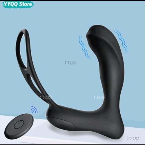 Male G-Spot Anal Plug Vibrator Anal Sex Toy Prostate Massager Charging Vibration Penis Ring Anal Sex Masturbation Adult Products