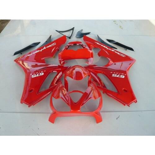 Injection mold Fairing Kit for Triumph Daytona 675 05 06 07 08 DAYTONA 675 2005 2007 2008 ABS Hot red Fairings set +7gifts TD13