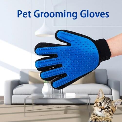 Pet Grooming Glove Pet Fur Removal Gloves For Cats And Dogs Bath Cleaning Supplies Animal Combs