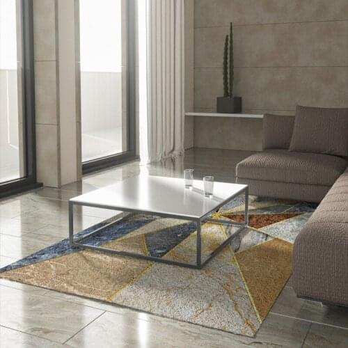 Anti Slip Carpets Home Soft Dense Fluff In Autumn And Winter Area Rug Marble Geometry Style Living Room Comfortable Decorations