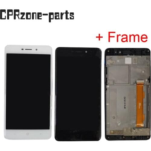 5.0" Black / White + Frame For TP-LINK Neffos X1 TP902A LCD Display With Touch Screen Digitizer Sensor Panel Assembly