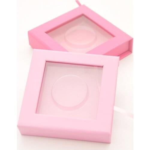 100/pack lash box custom eyelash packaging box private logo wholesale faux mink lashes fake strip square magnetic gift pink case