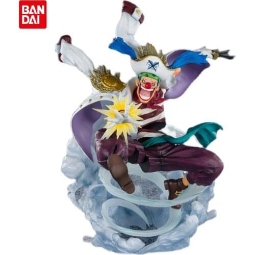 19CM Bandai One Piece TAMASHII NATIONS Extra Battle Buggy The Clown Paramount War Multi PVC Statue Action Anime Figure Model Toy