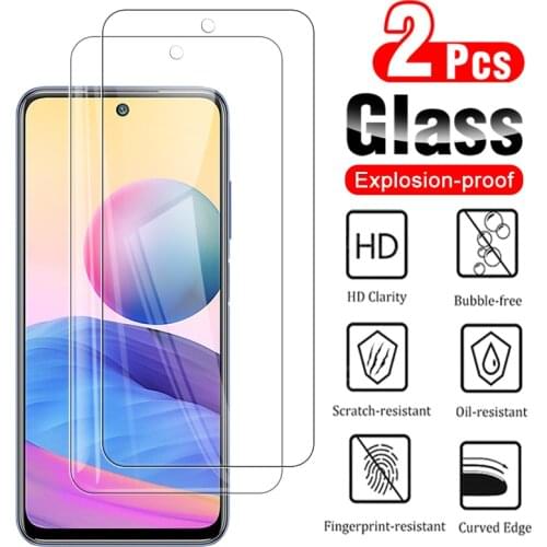 2pcs Tempered Glass For Xiaomi Redmi Note 10 5G HD Screen Protector For xiomi redmi note 10 5g 10pro Clear Protection Film Glass