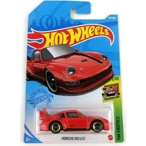 2021-174 Hot Wheels Cars PORSCHE 993 GT2 1/64 Metal Diecast Model Collection Toy Vehicles