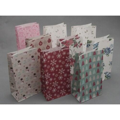 23x12x7.5cm Christmas day, paper bags packaging gift bag for shopping garment paper bags Wholesale100pcs/lot