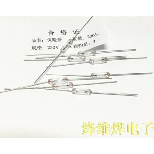 3 * 10 capless ROHS Bose closure fuse glass sealed fuse 250V 1A whole 400PCS / bag